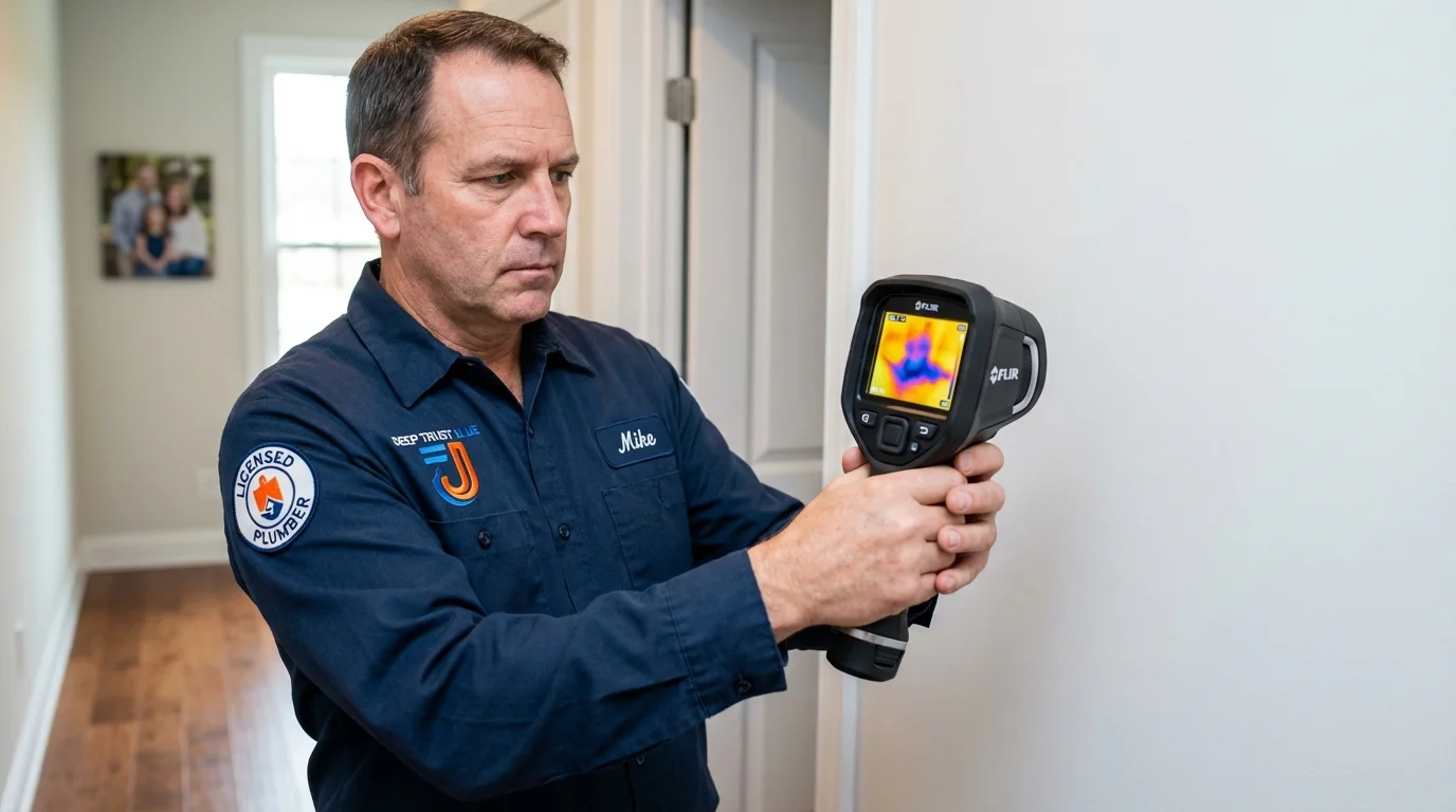 Thermal imaging leak detection by Johns Plumbing LLC in Hoosick Falls